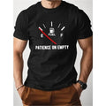 PATIENCE ON EMPTY - Soft, Breathable, Pure Cotton Men's Comfort Fit T-Shirt for Everyday Wear Made in USA Hoodie, Sweatshirt