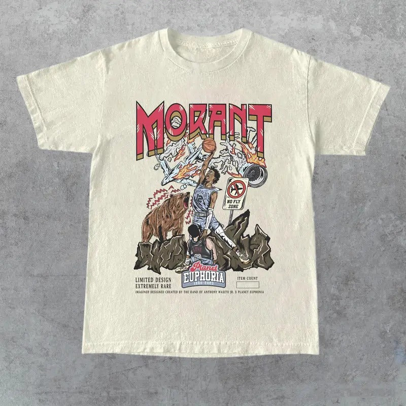 PE Ja Morant Planet Euphoria Shirt, 90s Unisex Streetwear Tee Hoodie, Sweatshirt | GrindPrints.com