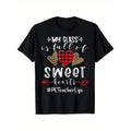 PE Teacher My Class Is Full Of Sweet Hearts Valentines day T-ShirtFancy Print Men'S T-Shirt - 180g Fabric Weight 100%...