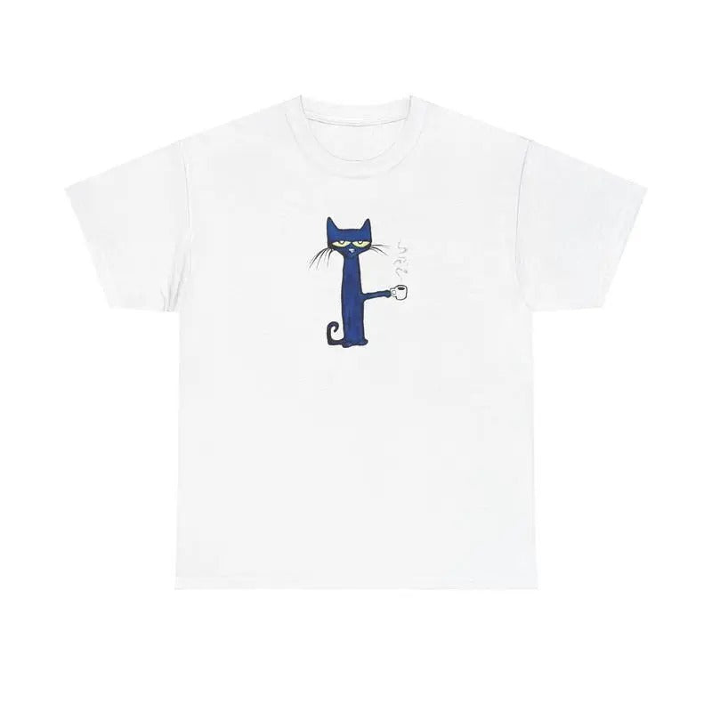 PETE THE CAT COFFEE SHIRT -  Pete the Cat Flower Shirt men top Hoodie, Sweatshirt | GrindPrints.com