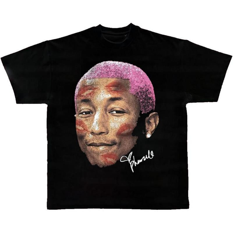 PHARRELL WILLIAMS Pink Tee Hoodie, Sweatshirt | GrindPrints.com