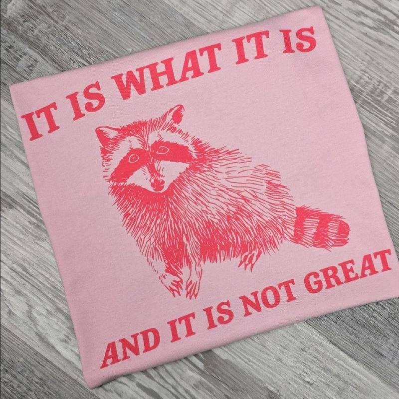 PINK It is what it is and it is not great Graphic Tee or Sweatshirt funny Hoodie | GrindPrints.com