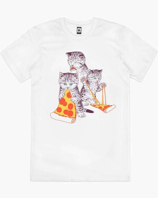 PIZZA KITTENS T-SHIRT, Men Summer Fashion Cotton, Cotton Menswear, S to 3XL Soft Top Hoodie, Sweatshirt | GrindPrints.com