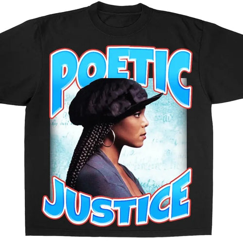 "POETIC JUSTICE 1993" TEE - VINTAGE BOOTLEG Casual Menswear Hoodie, Sweatshirt | GrindPrints.com