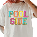 POOL SIDE DTG PRINTED Shirt ~ Unisex Apparel Relaxed Fit Printed In The USA Clothing Womenswear Casual Comfort Cotton Top...