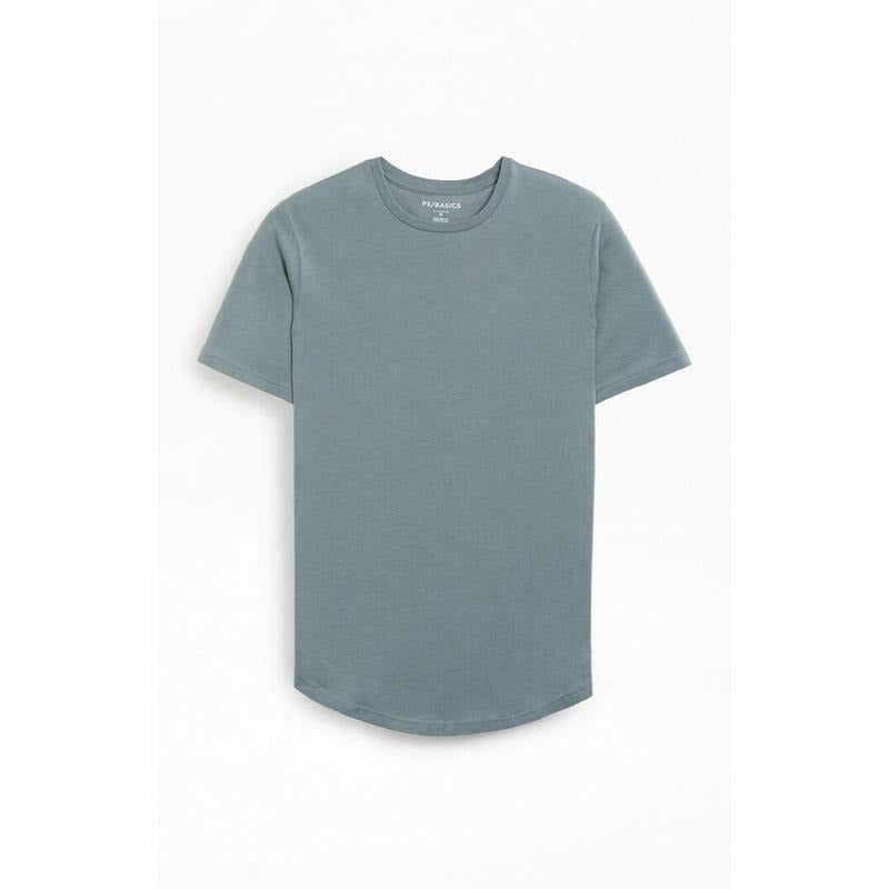 PS Basics Men's Basic Scalloped T-Shirt Hoodie, Sweatshirt | GrindPrints.com