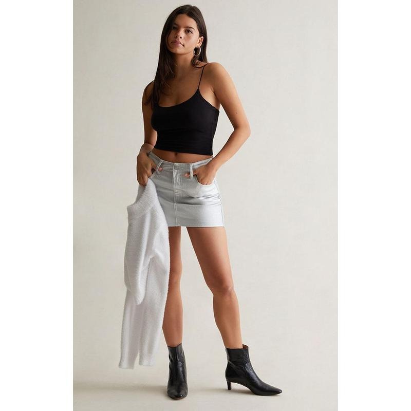 PS Basics by Pacsun Women's Easy Cropped Cami T-Shirts, Hoodie, Sweatshirt | GrindPrints.com