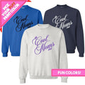 PUFF 'The Cool Mom's Club' Sweatshirt, 3D PUFF, Choose your Color Combo T-Shirts, Hoodie | GrindPrints.com