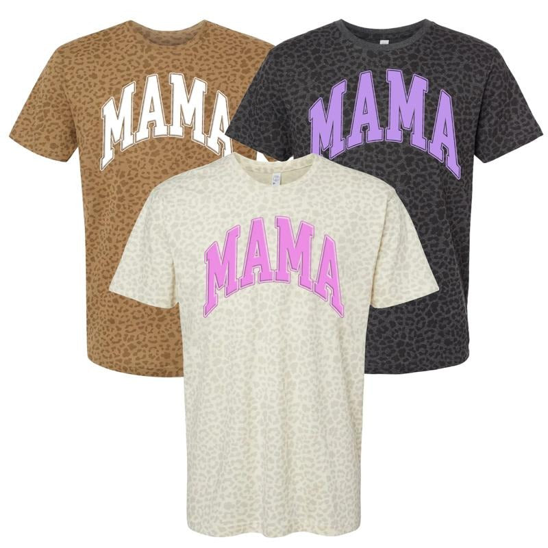 PUFF Mama Leopard Pattern T-Shirt