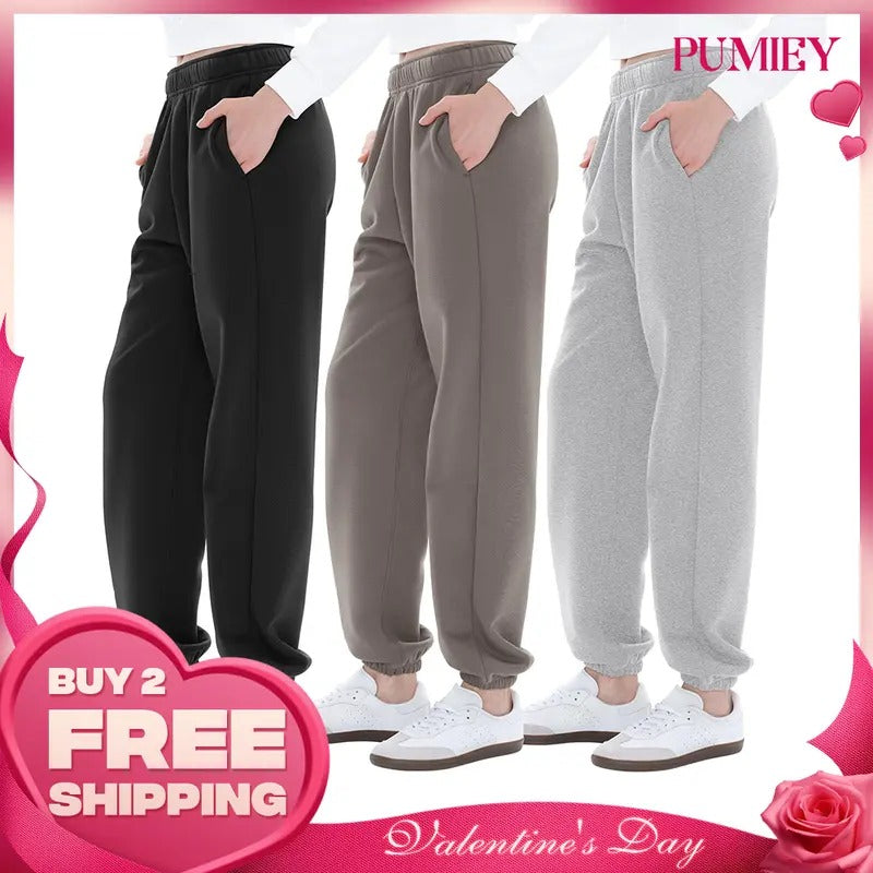 PUMIEY Unisex Couple Sweatpants Minimalist Trouser Comfort Bottom Cotton Casual Machine Washable T-Shirts, Hoodie, Sweatshirt