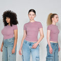 PUMIEY Womens 2 piece Crew Neck T shirt Basic Top Double layer Outfit Fabric Hoodie, Sweatshirt | GrindPrints.com
