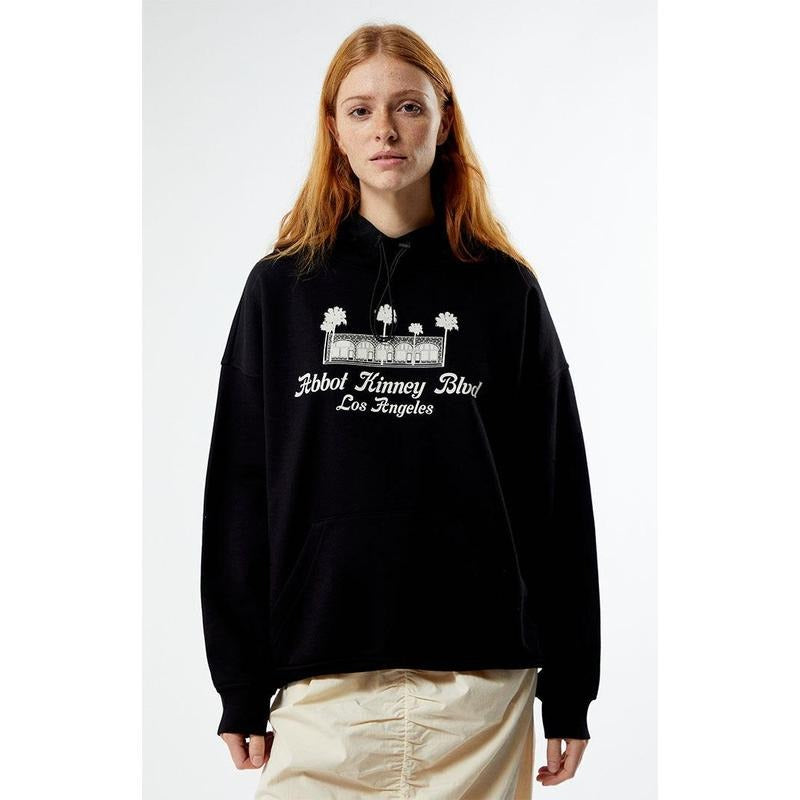 PacSun Women's Abbot Kinney Funnel Neck Hoodie T-Shirts, Sweatshirt | GrindPrints.com