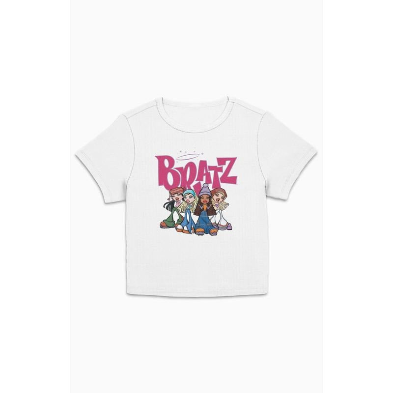 PacSun Women's Bratz Crew Pose Cropped T-Shirt Hoodie, Sweatshirt | GrindPrints.com