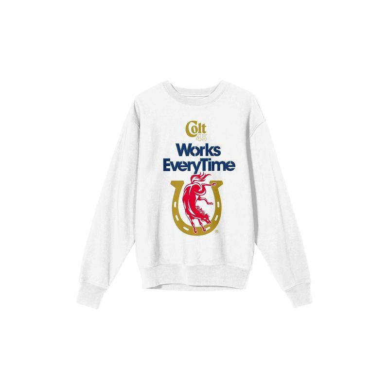 PacSun Women's Colt 45 Works Every Time Crew Neck Sweatshirt T-Shirts, Hoodie | GrindPrints.com