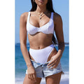 PacSun Women's Eco White Nessa Ribbed Bralette Bikini Top T-Shirts, Hoodie, Sweatshirt | GrindPrints.com