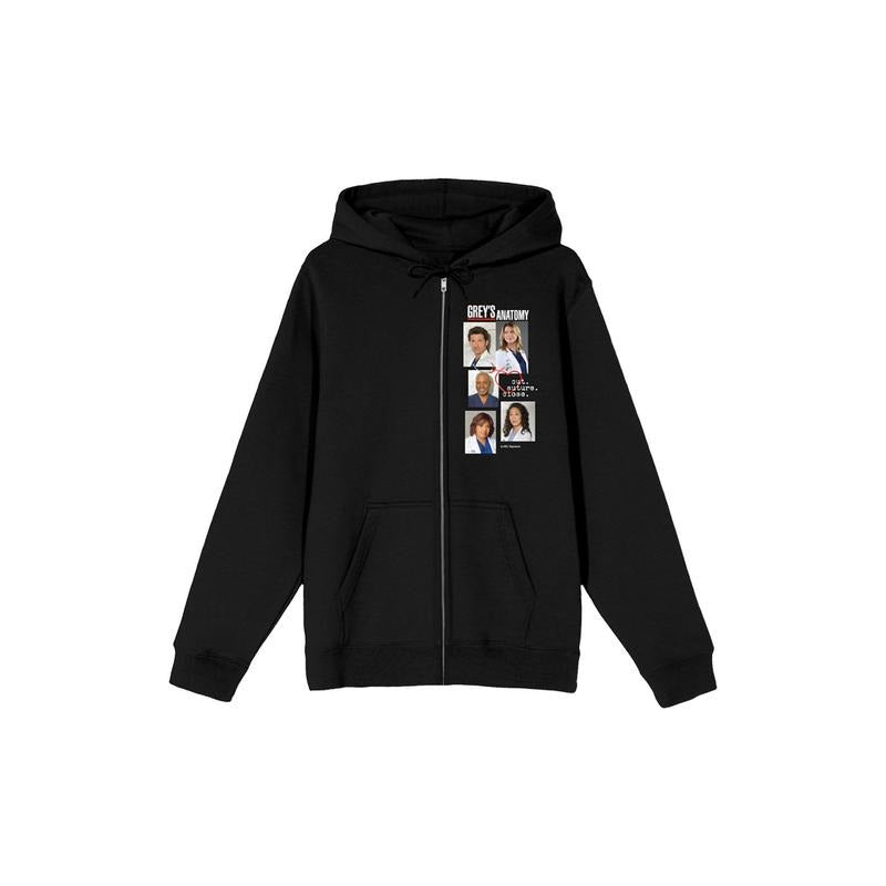 PacSun Women's Grey's Anatomy Cross Collage Zip Up Hoodie T-Shirts, Sweatshirt | GrindPrints.com