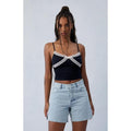 PacSun Women's Light Indigo Bow High Waisted Relaxed Jorts T-Shirts, Hoodie, Sweatshirt | GrindPrints.com