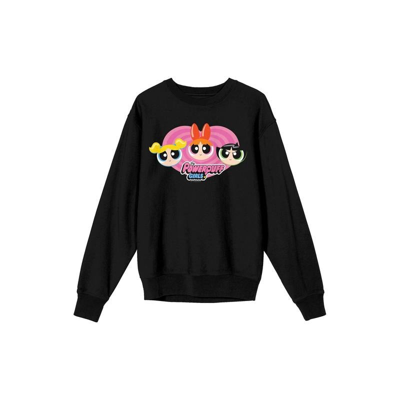 PacSun Women's Powerpuff Girls Pink Heart Crew Neck Sweatshirt T-Shirts, Hoodie | GrindPrints.com