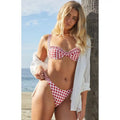 PacSun Women's Red Gingham Elise Ruffle Underwire Bralette Bikini Top T-Shirts, Hoodie, Sweatshirt | GrindPrints.com