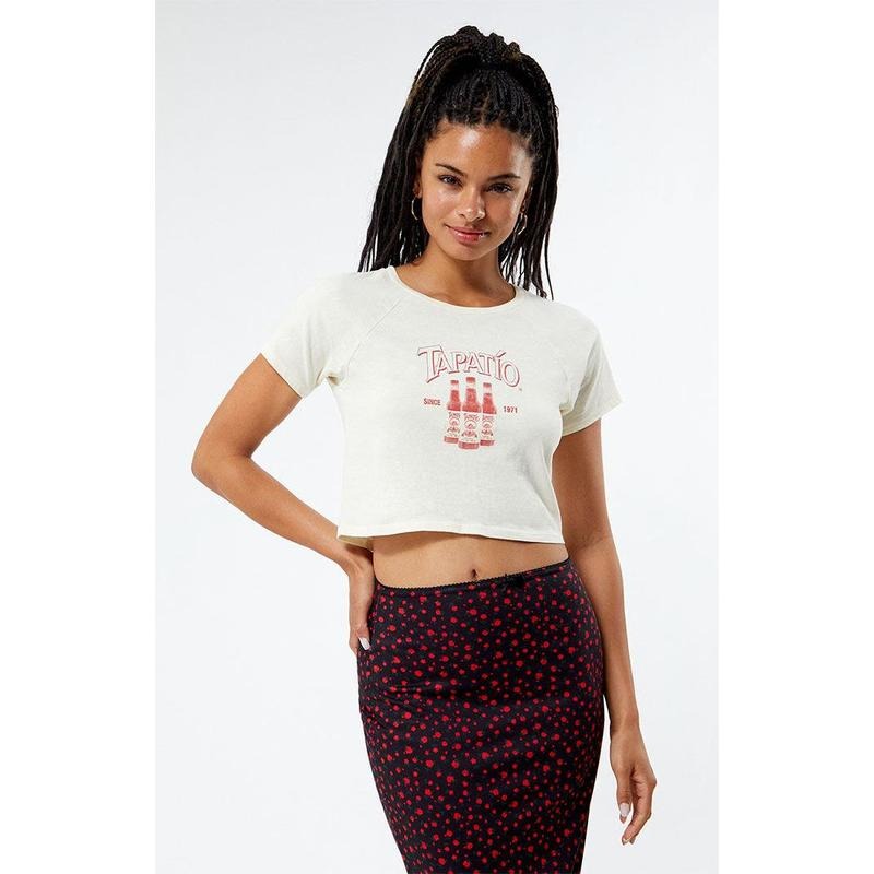 PacSun Women's Tapatio Three Bottles Cropped T-Shirt Hoodie, Sweatshirt | GrindPrints.com