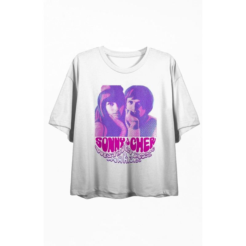 PacSun Women's Westbursy Sonny & Cher T-Shirt Hoodie, Sweatshirt | GrindPrints.com