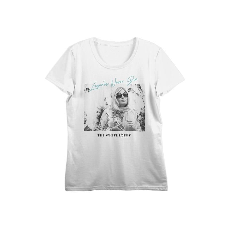 PacSun Women's White Lotus Tanya McQuoid Legends Never Die T-Shirt Hoodie, Sweatshirt | GrindPrints.com