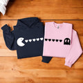 Pack-Man Couple Sweatshirt, Matching Couple Shirts, Family Matching Hoodie, Valentine's Day Gift For Her, Anniversary...