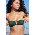Pacsun Women's Green Mira Shine Bandeau Bikini Top T-Shirts, Hoodie, Sweatshirt | GrindPrints.com