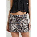 Pacsun Women's Leopard Mid Rise Denim Mini Skirt - Multicolor T-Shirts, Hoodie, Sweatshirt | GrindPrints.com