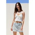Pacsun Women's Light Indigo Low Rise Frayed Denim Mini Skirt - Multicolor T-Shirts, Hoodie, Sweatshirt | GrindPrints.com