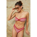 Pacsun Red Striped Marigold Crochet Bandeau Bikini Top T-Shirts, Hoodie, Sweatshirt