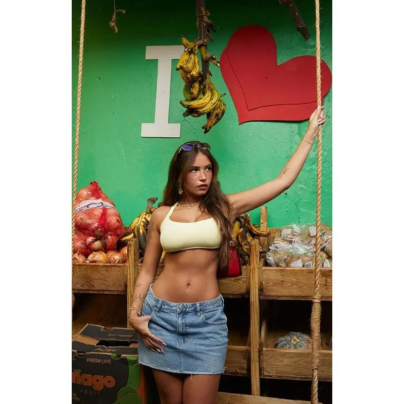 Pacsun Women's Yellow Amaranth Halter Bikini Top T-Shirts, Hoodie, Sweatshirt | GrindPrints.com