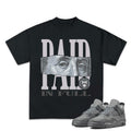 Paid In Full Graphic Focus On Eyes, Shirt To Match Sneaker 4S Retro Wet Cement, Cotton Streetwear Menswear T-Shirt Top...