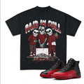 Paid In Full Match 12 Flu Game Sneakers, Unisex Y2K Graphic Tee, Cotton T-shirt, Fitted Crewneck for Streetwear Lovers...