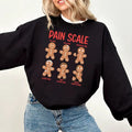 Pain Scale Gingerbread Sweatshirt, Xmas Christmas Sweatshirt, Christmas Cookies Sweater, Christmas Gift For Nurse, Xmas...