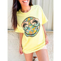 Palm Tree Smiley Graphic Top T-Shirts, Hoodie, Sweatshirt | GrindPrints.com