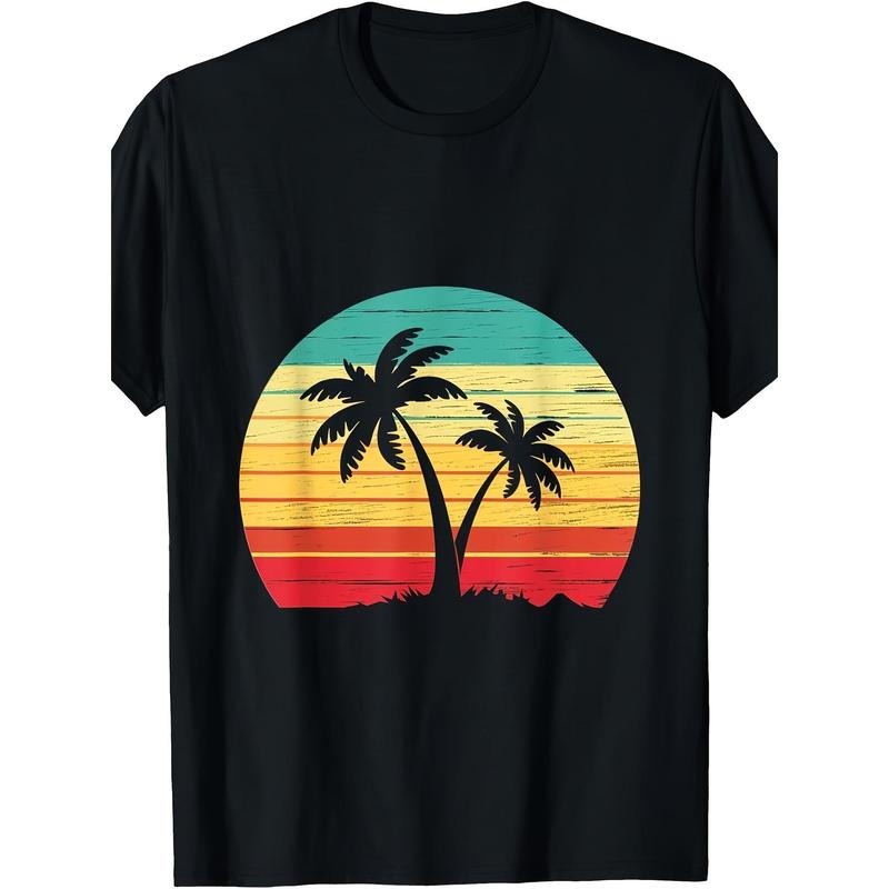 Palm Tree Sunset Tropical Beach Summer Vacation Made USA T-Shirts, Hoodie, Sweatshirt