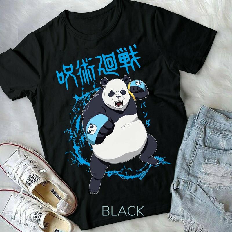 Panda Jujutsu Kaisen New Shirt,Otaku Shirt Gojou Sensei,Yuji Itadori S to 5XL Hoodie, Sweatshirt | GrindPrints.com