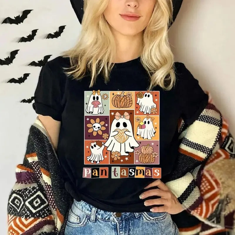 Pantasmas Shirt, Ghost Shirt, Halloween Shirt, Spanish Halloween Shirt, Halloween Shirt, Spooky Latina Shirt, Mexican...