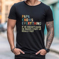 Papa Knows Everything Tshirt, Father's Day Shirt, Retro Papa T Shirt, Grandpa Shirt, Father's Day Gift, Unisex Short...