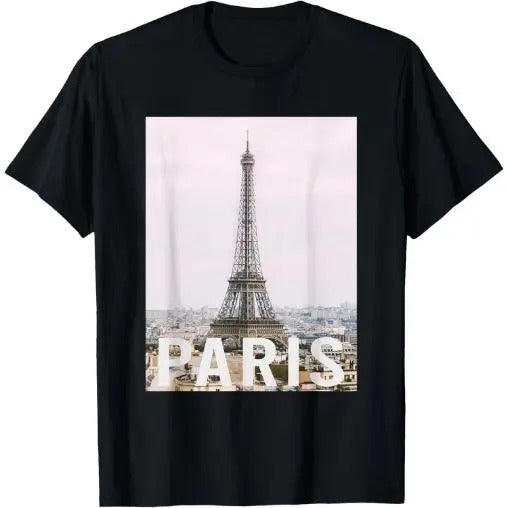 Paris - Eiffel Tower - Aesthetic Design - Classic T-Shirt Made in USA Hoodie, Sweatshirt | GrindPrints.com
