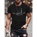 Paris Eiffel Tower Graphic Print T-Shirt for Men