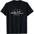 Paris France Capital-City Skyline Eiffel-Tower paris lovers T-Shirt Made in USA Hoodie, Sweatshirt | GrindPrints.com
