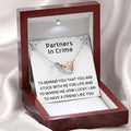 Partners In Crime Necklace, Best Friend Necklace, Jewelry, Gift For Bff Necklace, Gift For Best Friend, Friendship...