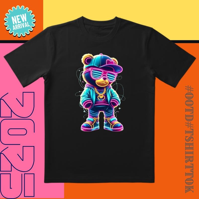Bear Party Tee |   3D Embossed Bear Hat |   Streetwear/Date Night/Party Masterpiece Hoodie, Sweatshirt | GrindPrints.com