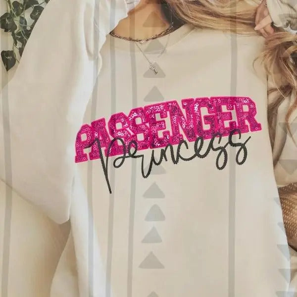 Passenger Princess DTF Transfers - THIS IS NOT A SHIRT Hoodie, Sweatshirt | GrindPrints.com