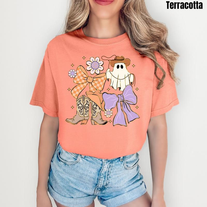Pastel Cowgirl Ghost Collage Comfort Colors T-Shirt 'NLB' Hoodie, Sweatshirt | GrindPrints.com