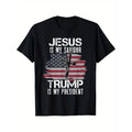 Patriotic American Flag & Jesus 100% Cotton Comfort Fit Short Sleeve Made Usa T-Shirts, Hoodie, Sweatshirt