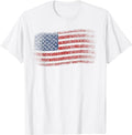 Patriotic Shirts For Men, American Flag 4th of July Vintage USA Flag T-Shirt Menswear Casual Cotton Fashion Top Hoodie,...