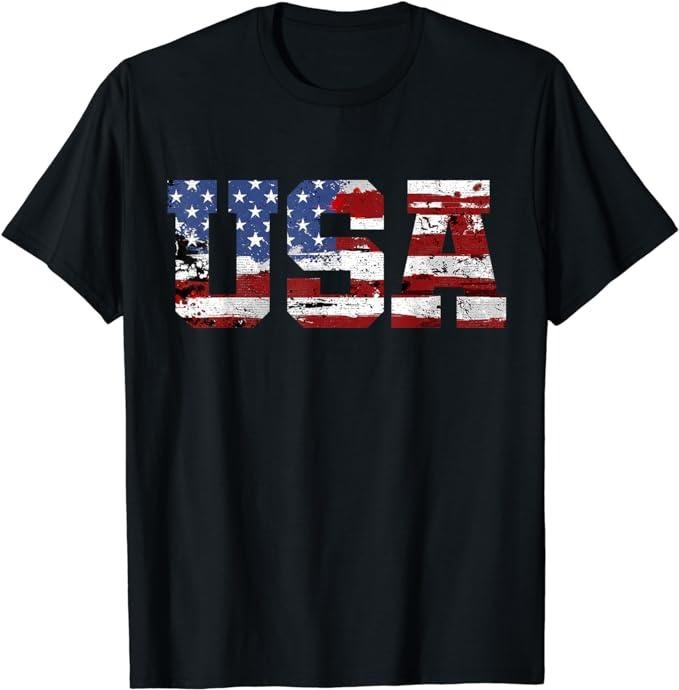 Patriotic Shirts American Flag USA United States America US 4th July Menswear Top Casual Cotton Basic T-Shirts, Hoodie, Sweatshirt